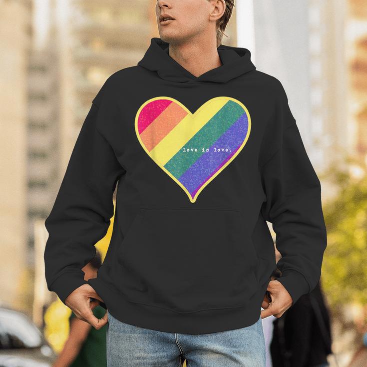 Love Is Love レインボーハート パーカー