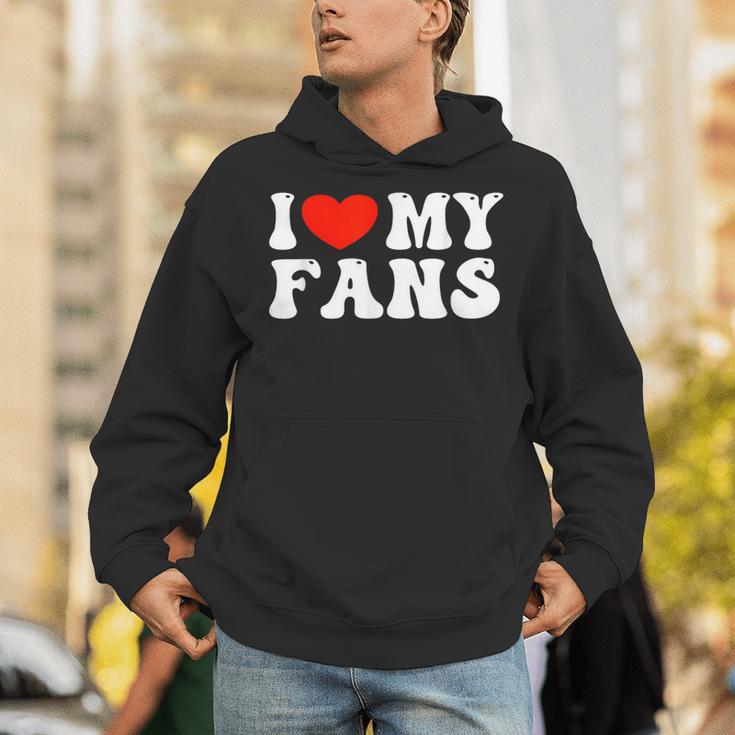 I Love My Fans パーカー