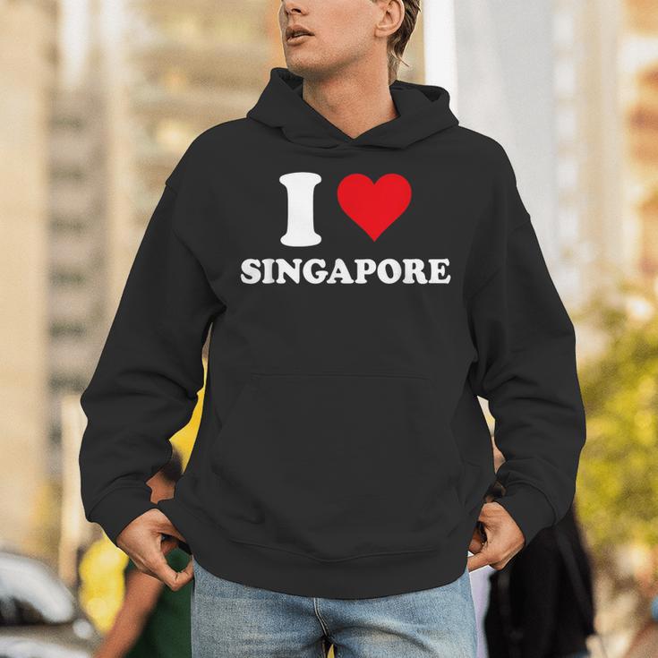 I Loveingapore Heart シンガポールギフト パーカー