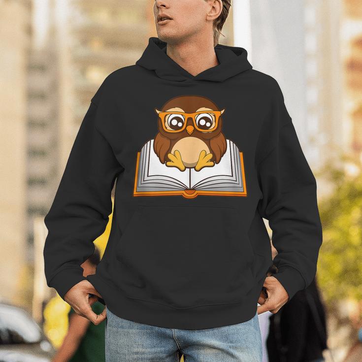 Owl Book Literature Book Reading Unisex Hoodie