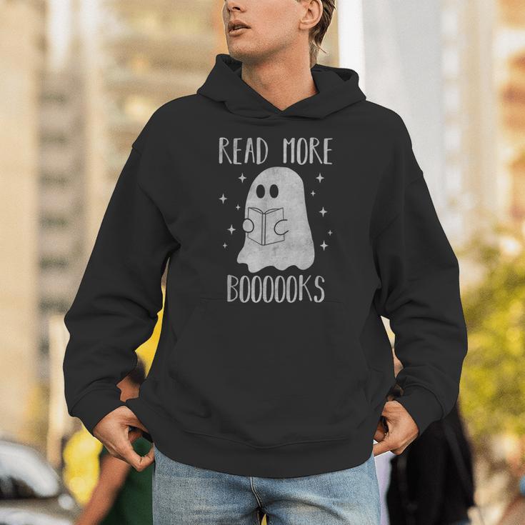 Read More Boooooks Cute Halloween Ghost Reading a Book Unisex Hoodie