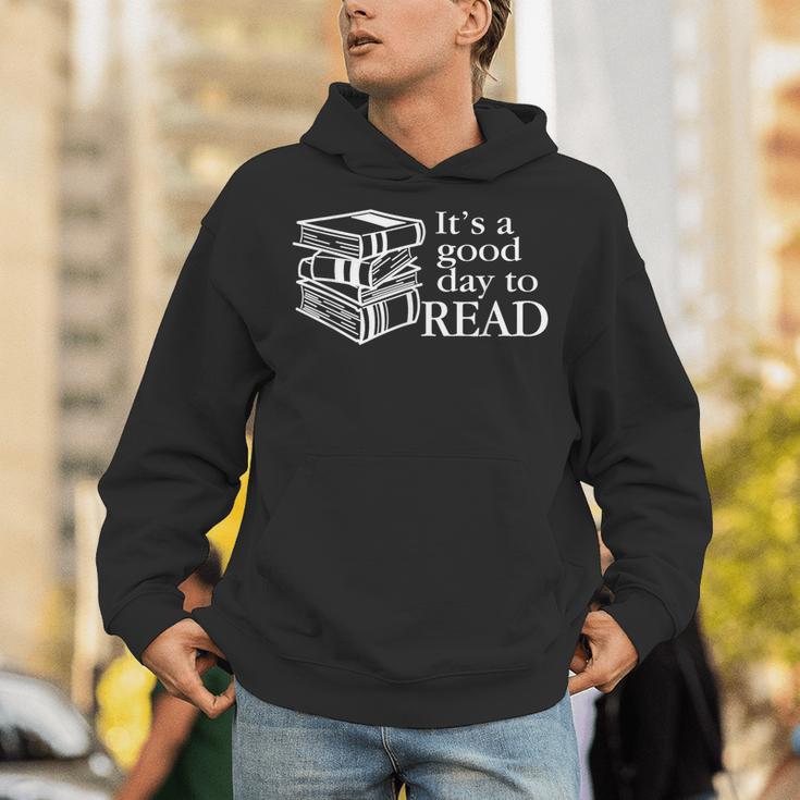 Reading Men Women Kids Books It's A Good Day To Read Unisex Hoodie