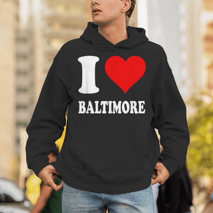 Red Heart I Love Baltimore パーカー
