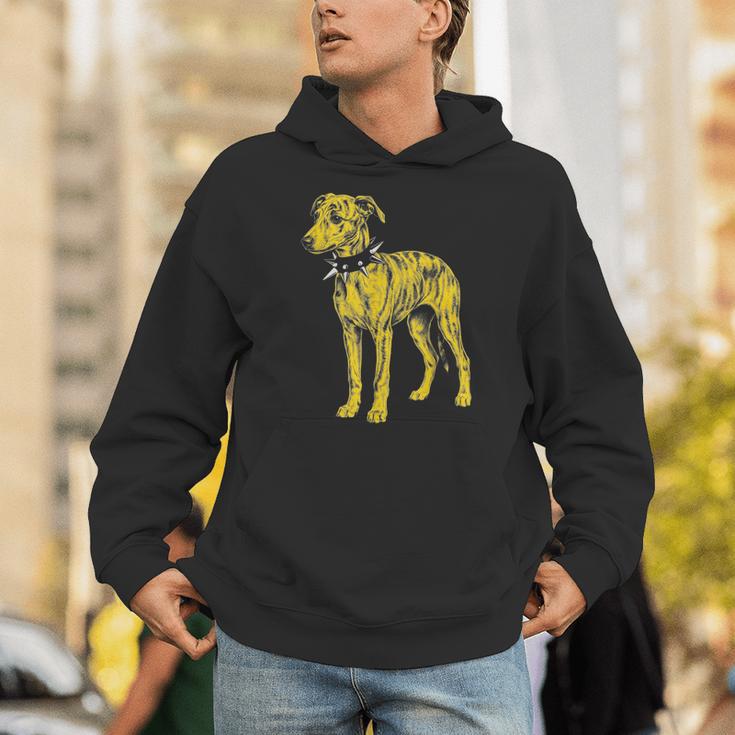 Rocker Greyhound パンクメタルロックンロールミュージックドッグ パーカー