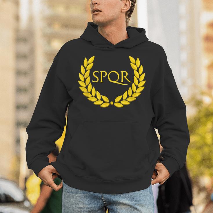 Spqrパープルローマ帝国 パーカー