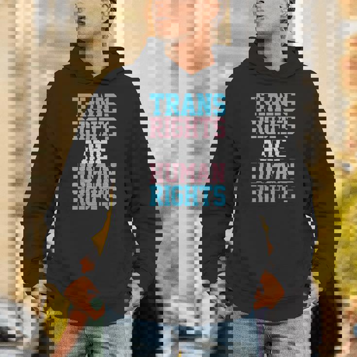 Trans Rights Are Human Rights Lgbtq トランスジェンダー フラッグ プライド パーカー