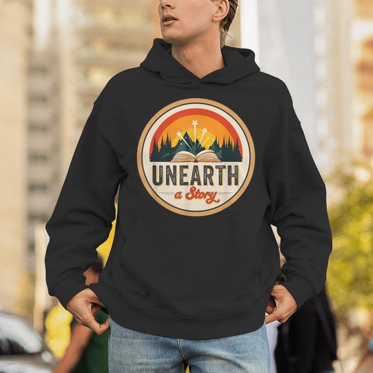 Unearth a Story Summer Reading 2026 Book Vintage Retro Unisex Hoodie Unearth a Story Summer Reading 2026 Book Vintage Retro Unisex Hoodie