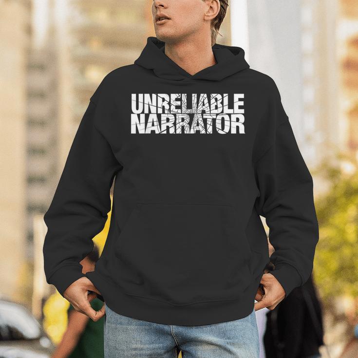 Unreliable Narrator Literary Book Writing Writer Bookish Tee Unisex Hoodie