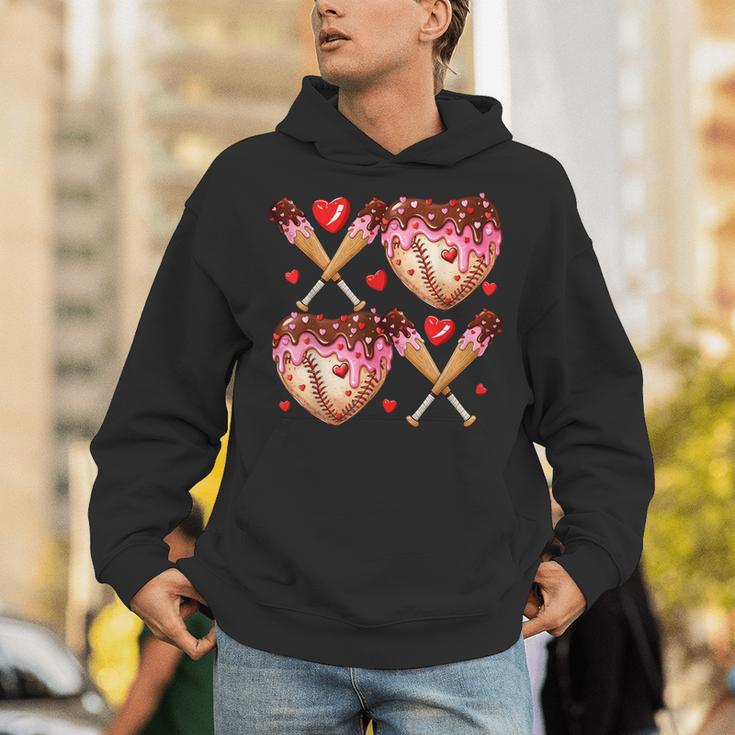 Valentines Day Drip Heart Baseball XOXO Boys Kids Men Sport Unisex Hoodie Valentines Day Drip Heart Baseball XOXO Boys Kids Men Sport Unisex Hoodie