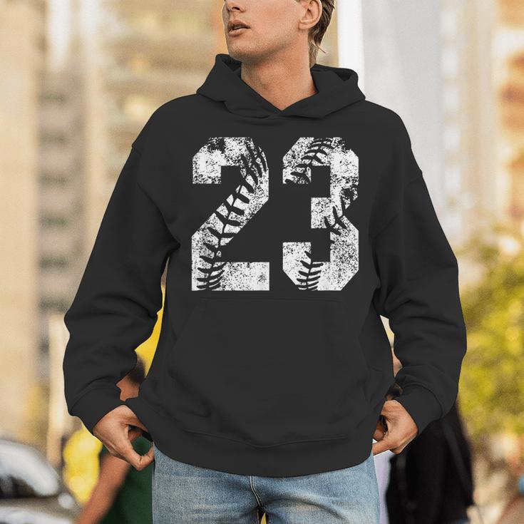 Vintage Baseball Number 23 Jersey Player Uniform Unisex Hoodie