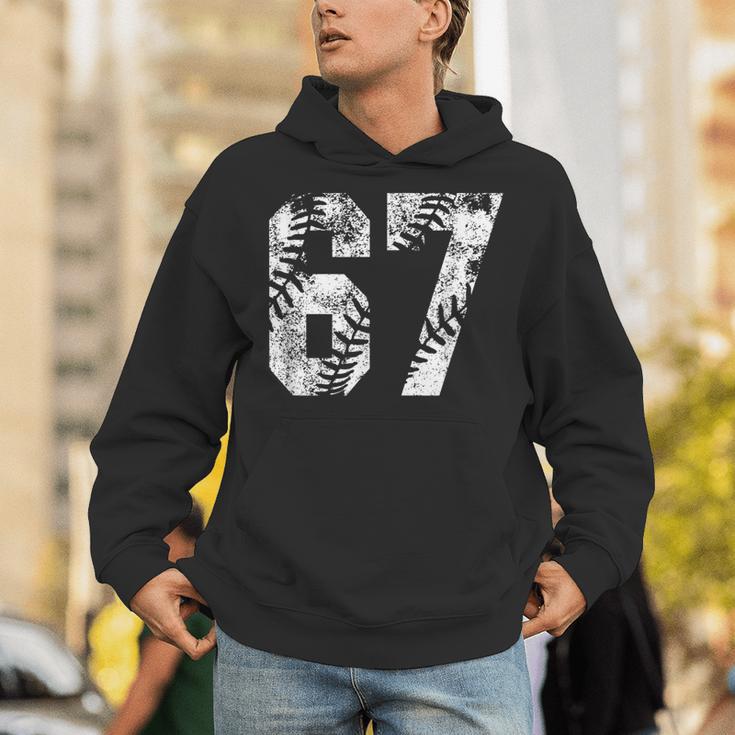 Vintage Baseball Number 67 Jersey Player Uniform Unisex Hoodie Vintage Baseball Number 67 Jersey Player Uniform Unisex Hoodie