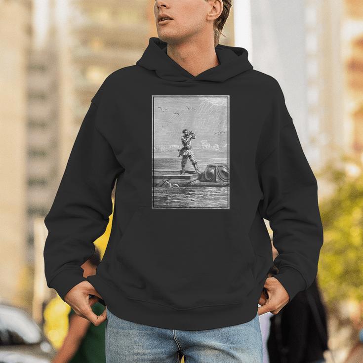 Vintage Captain Nemo Book Illustration 1871 Unisex Hoodie
