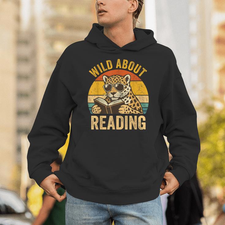 Wild About Reading Cheetah Book Leopard Print Kids Boys Girl Unisex Hoodie
