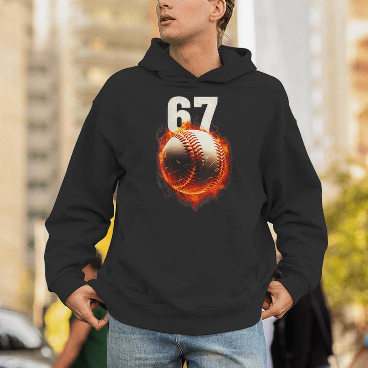 Women's 67 Baseball Boys Birthday Teens Six Seven Brainrot Unisex Hoodie Women's 67 Baseball Boys Birthday Teens Six Seven Brainrot Unisex Hoodie