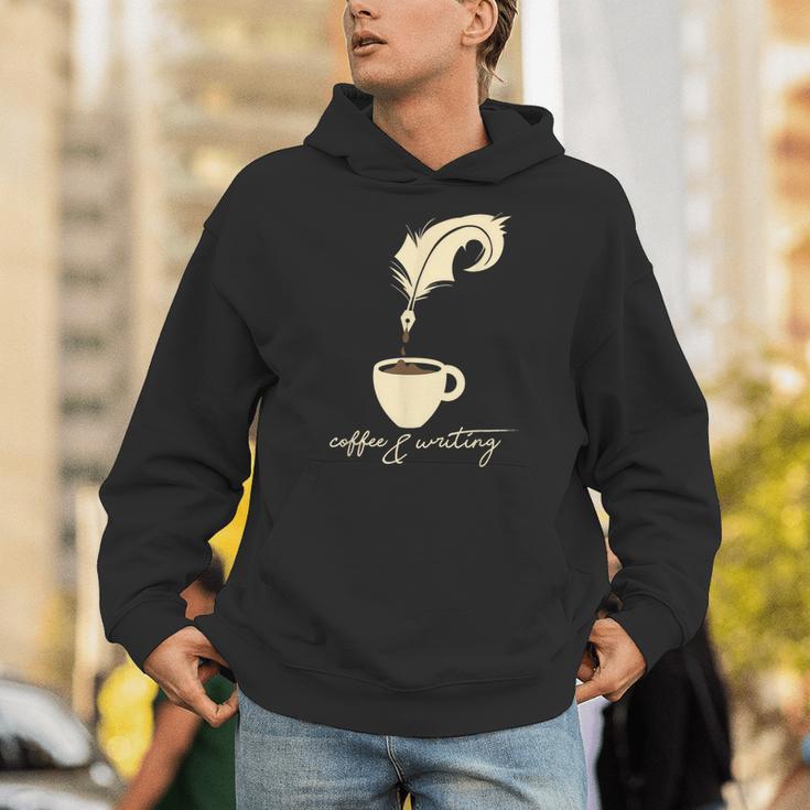 Writer I Author I Book Literature I Coffee And Writing Unisex Hoodie
