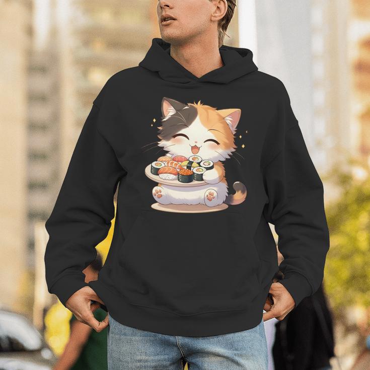 わがまま猫 寿司ねこ ラーメン好き かわいい おもしろ マンガ 長袖tシャツ パーカー