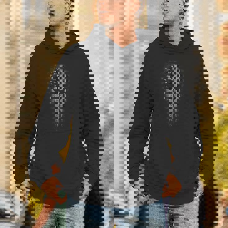 アメリカ国旗 ミリタリー スカル 愛国心 Usa パーカー