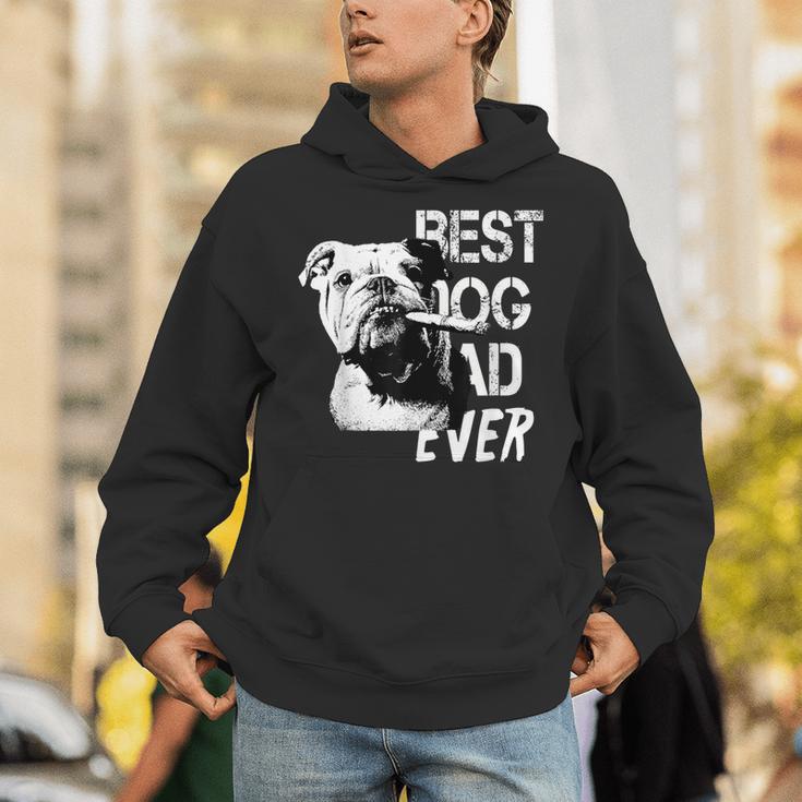 メンズ イングリッシュブルドッグ お父さん 父の日 ヴィンテージスタイル 犬 パーカー