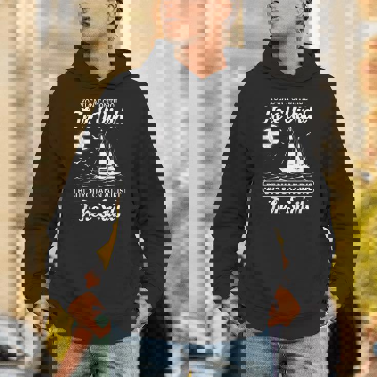 インスピレーションを与えるセーリングの引用句 航海風と帆のデザイン。 パーカー