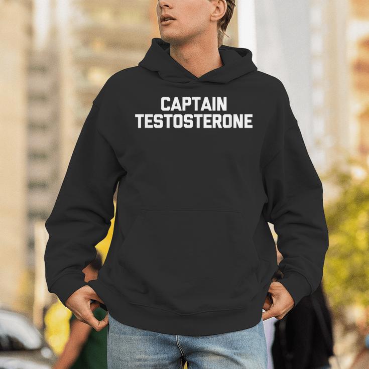 メンズ キャプテンテストステロンtシャツ 面白いウェイトリフティングワークアウトジム パーカー