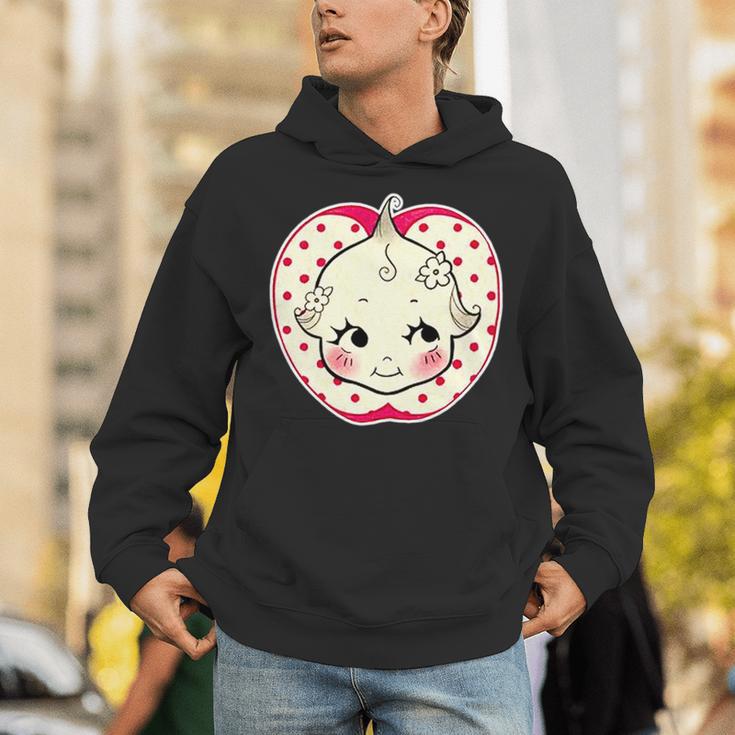 キューピー 赤ちゃん りんご 水玉 長袖tシャツ パーカー