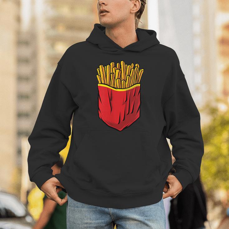 クールなフライドポテトポケットノベルティグラフィックtシャツ&クールデザイン パーカー