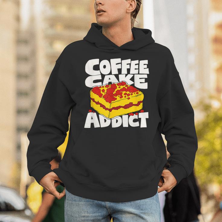 コーヒーケーキ好きのレトロなグラフィック。 パーカー