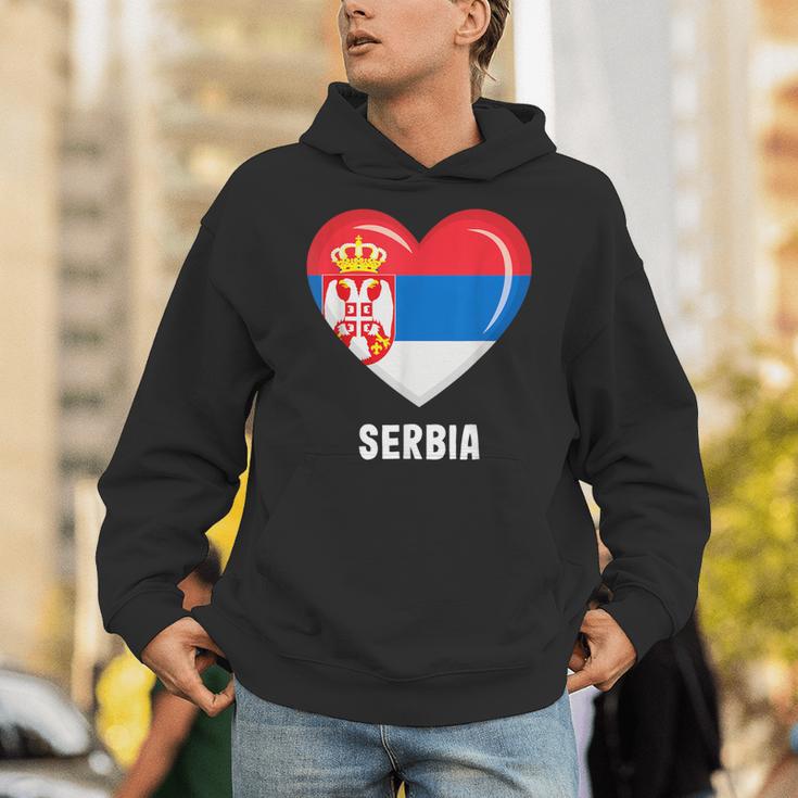 セルビア国旗シャツ パーカー