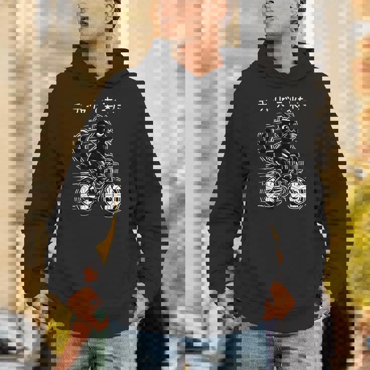 チャリで来た 面白いtシャツ 猫 自転車 動物 メンズ グッズ かわいい おもしろ 面白い 服 ネタ パーカー