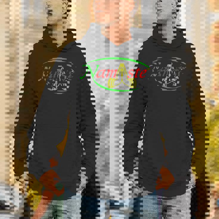 ナマステとラスタカラーヨガ。 パーカー