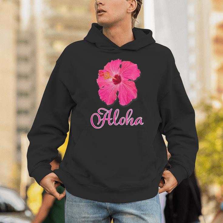 ハイビスカス Aloha アロハ《赤》（ハワイ・南国・フラダンス）夏 かわいい パーカー