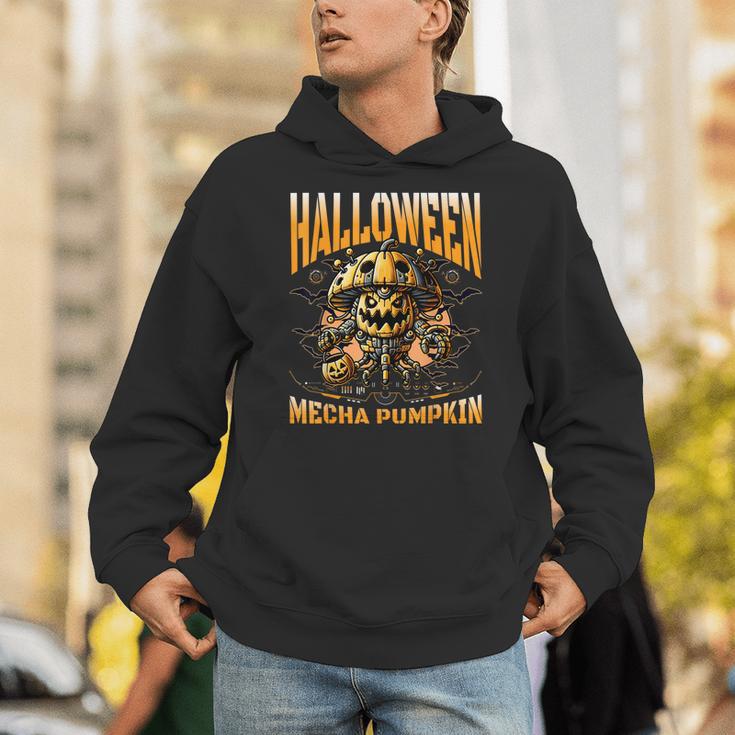 ハロウィンメカかぼちゃロボットsfホラー パーカー