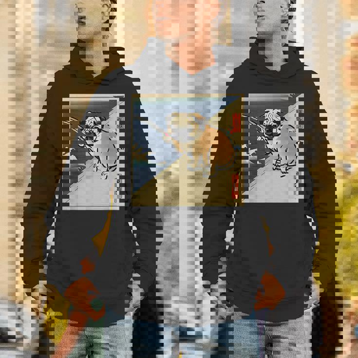 パグ 犬 面白いtシャツ イヌ 釣り メンズ おもしろ 面白い 服 おもしろグッズ 文字tシャツ ネタ 海釣り 川釣り パーカー