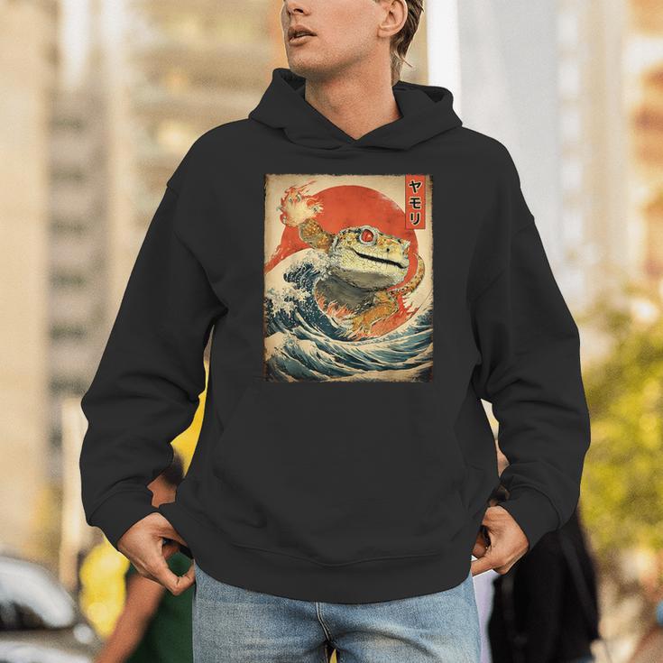 ヒョウ ヤモリ トカゲ 怪獣 怪獣 日本のビンテージポスター パーカー