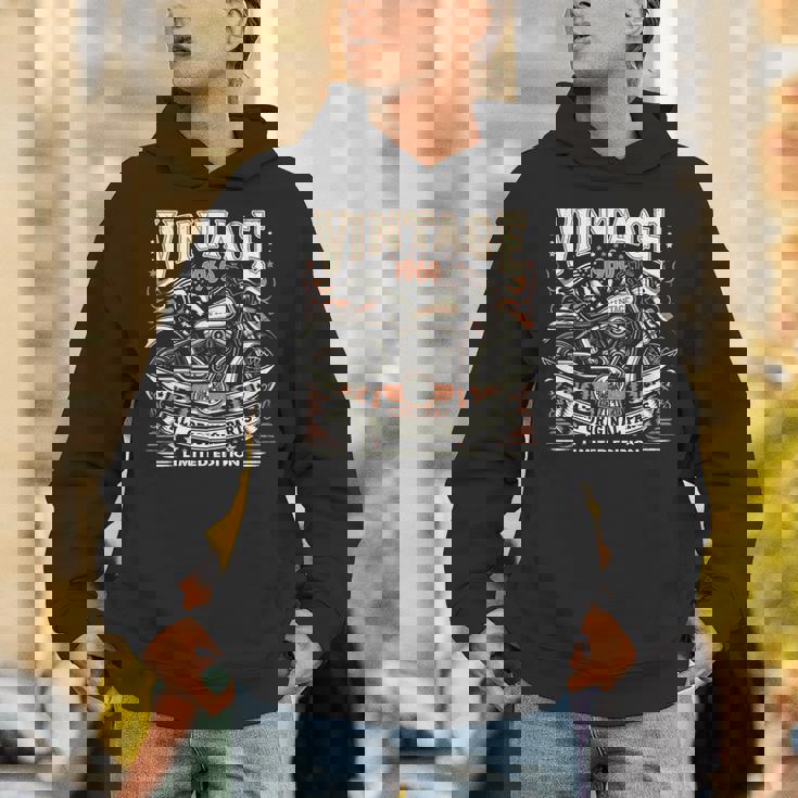 ビンテージ 1960 1960年生まれ 64歳の誕生日 バイクバイカー 長袖tシャツ パーカー