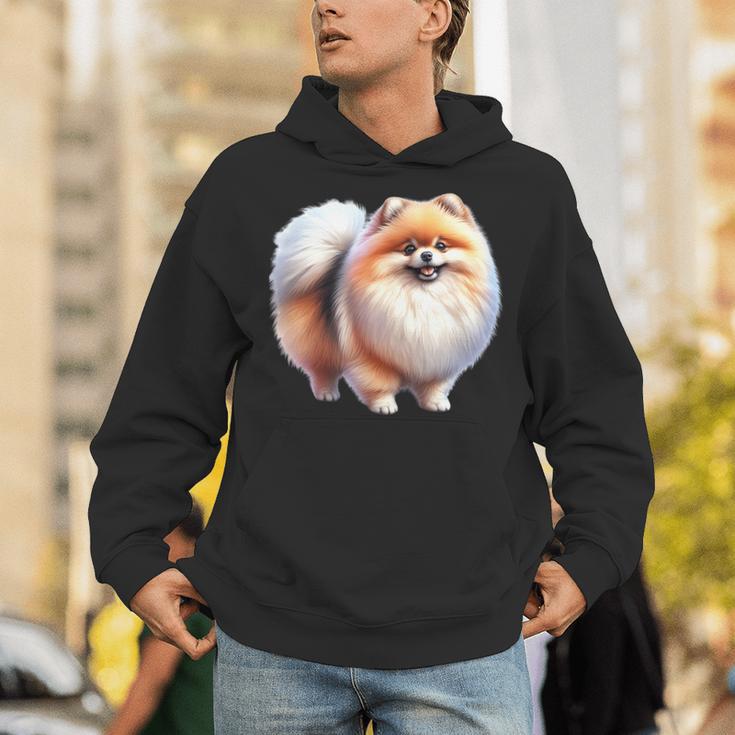 ポメラニアン犬 長袖tシャツ パーカー
