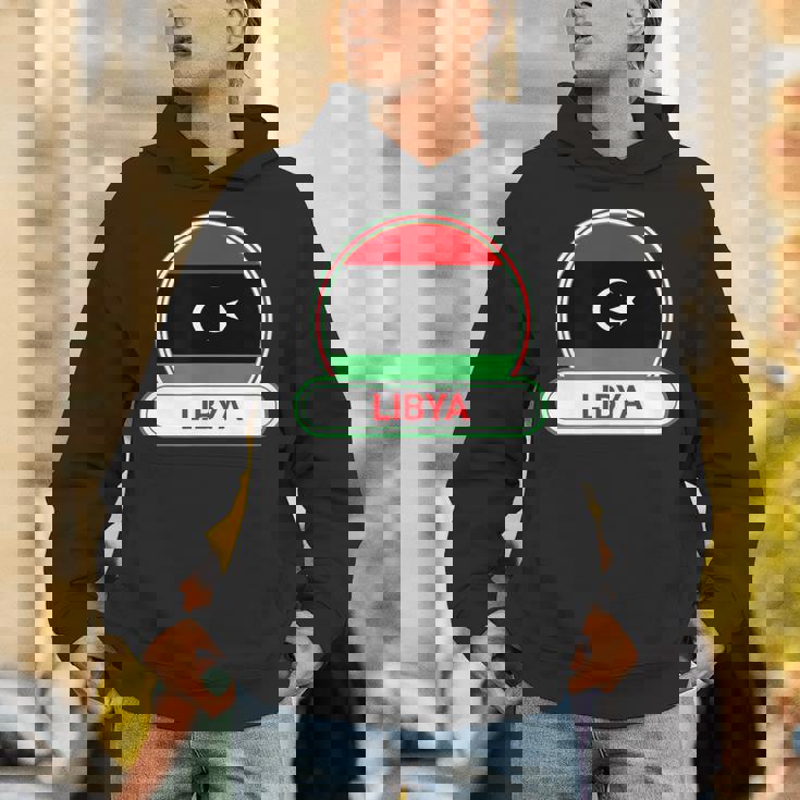 リビア国バッジ リビア国旗 パーカー