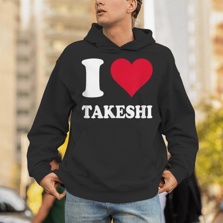 レッドハート I Love Takeshi パーカー