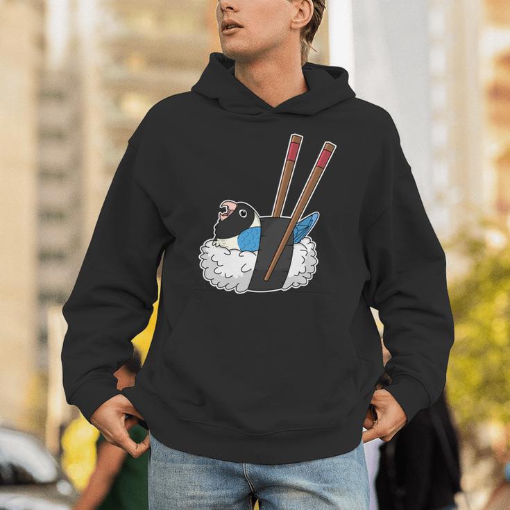 寿司ロール オウム I Kawaii Food I Blue-Masked Lovebird 長袖tシャツ パーカー