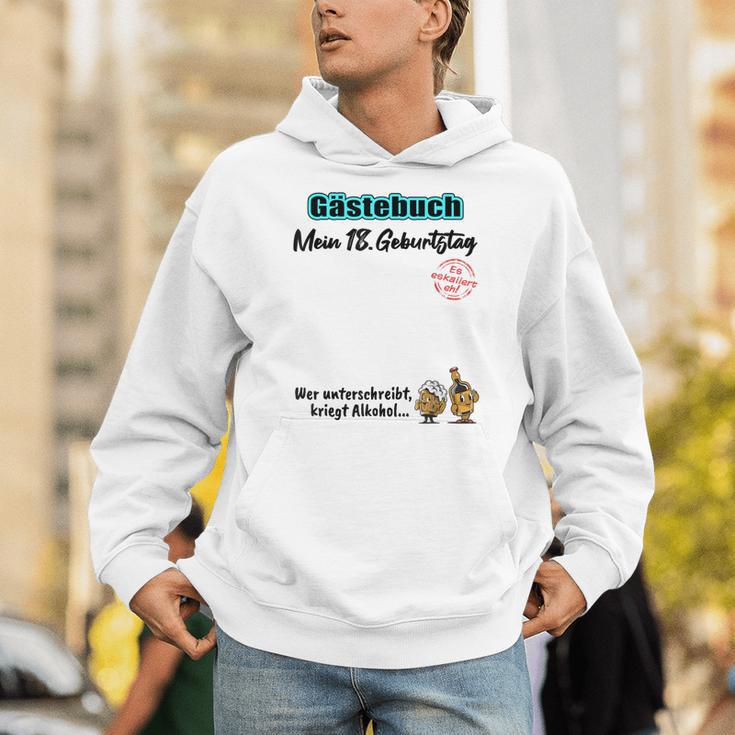 18th Birthday Guest Book 18 Years Girl Boy Unisex Hoodie