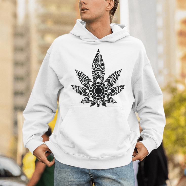 420 ウィードリーフスモーカー マリファナスモーカー メンズ レディース 曼荼羅 パーカー