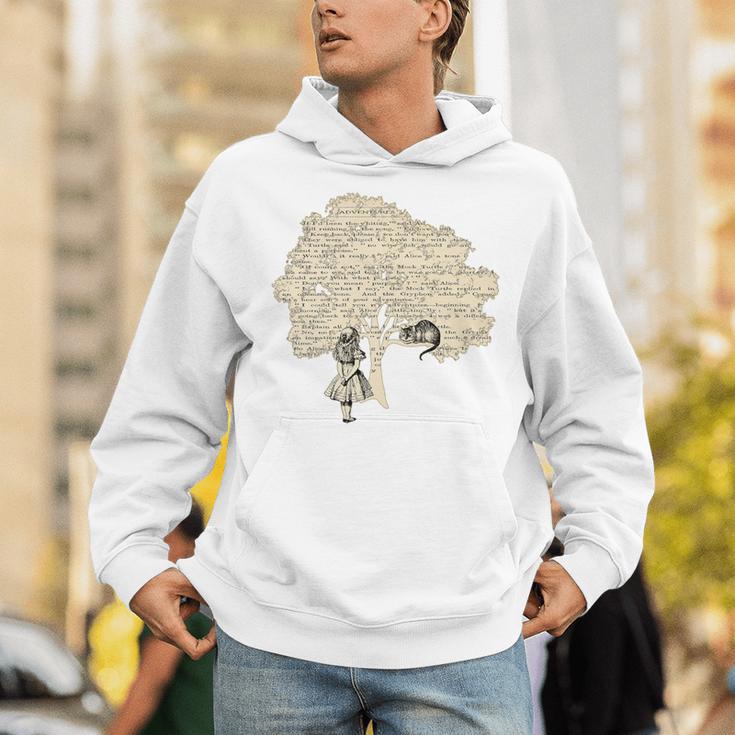 Alice In Wonderland Vintage BookShirt Premium Tri-Blend Unisex Hoodie