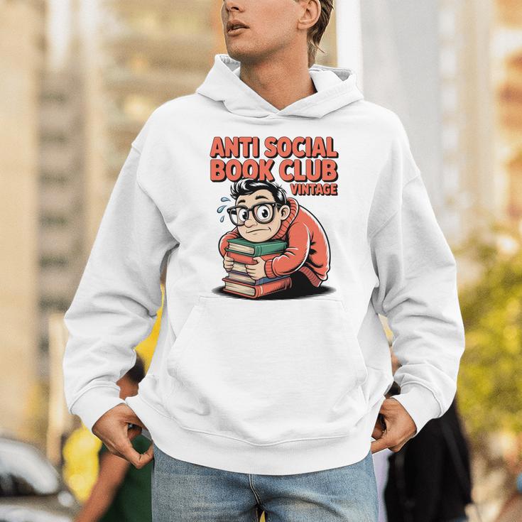 Anti Social Book Club Vintage Retro Reader Art Unisex Hoodie Anti Social Book Club Vintage Retro Reader Art Unisex Hoodie