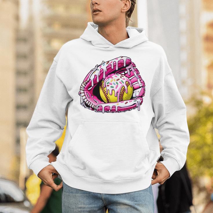 Baseball Glove Drip Shirt Ice Cream Dripping Girls Pocket Premium Unisex Hoodie Baseball Glove Drip Shirt Ice Cream Dripping Girls Pocket Premium Unisex Hoodie