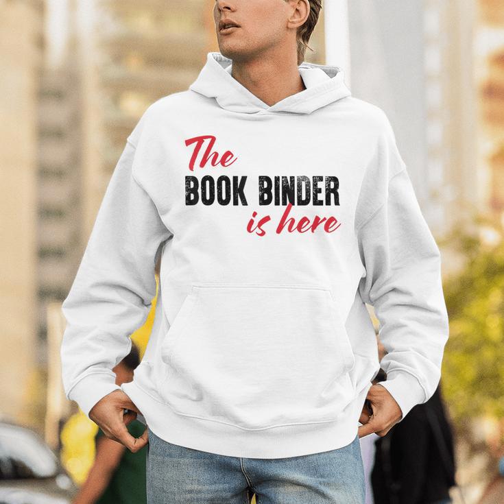 The Book Binder Is Here Unisex Hoodie