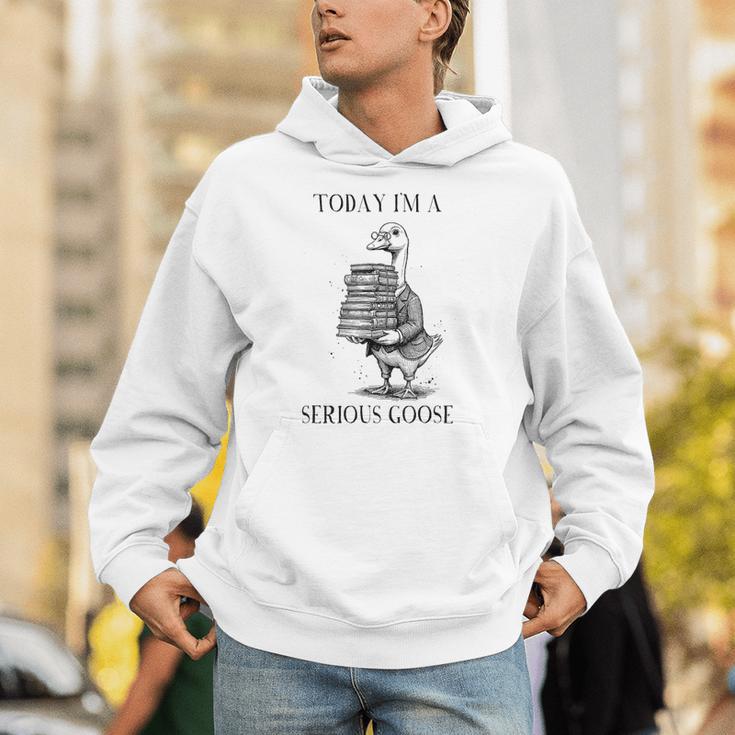 Book Lover Librarian Today I'm Serious Goose Meme Unisex Hoodie Book Lover Librarian Today I'm Serious Goose Meme Unisex Hoodie