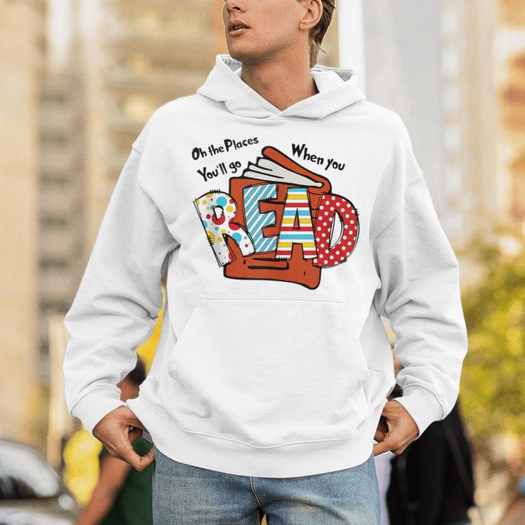 Books Balloon Oh The Places You Will Go When You Read Unisex Hoodie Books Balloon Oh The Places You Will Go When You Read Unisex Hoodie