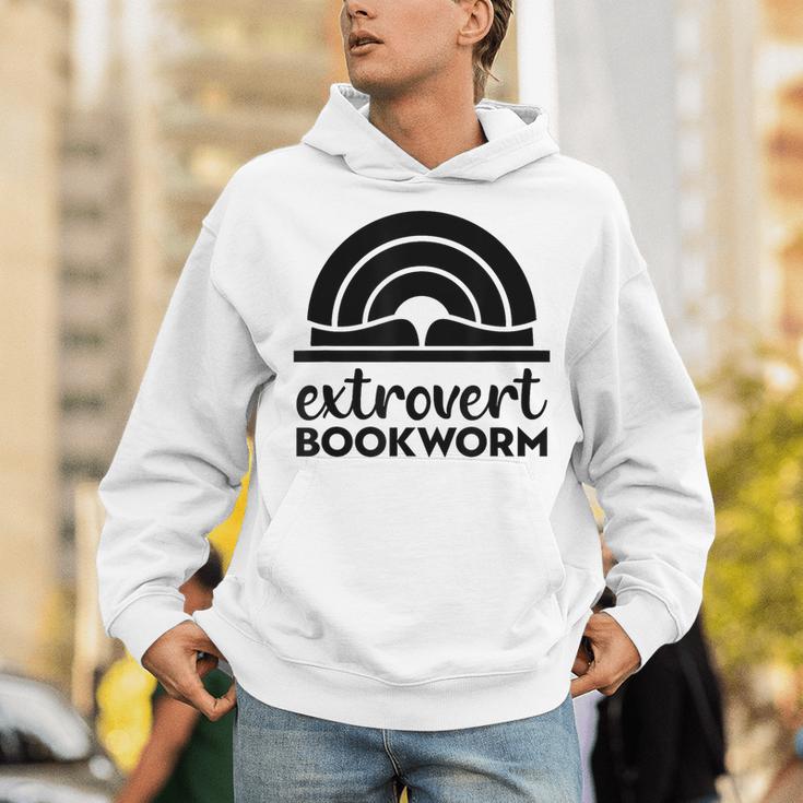 Bookworm Extrovert Fun Book Lovers Reading Unisex Hoodie