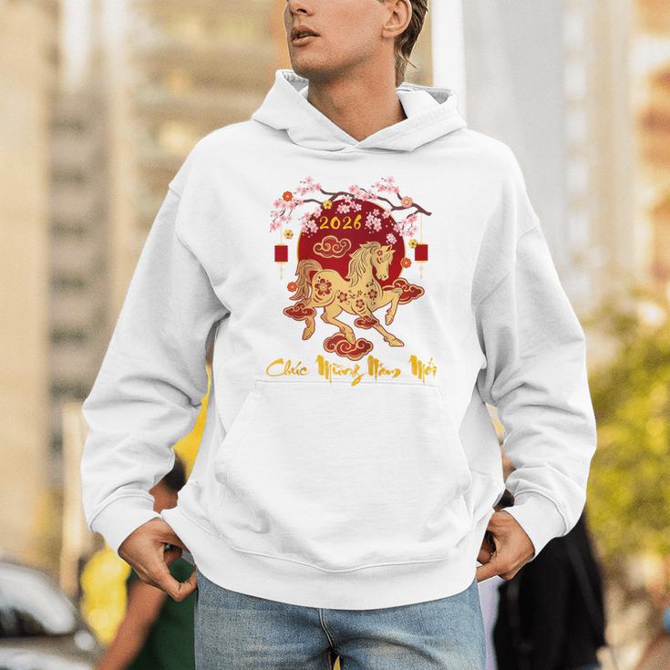 Chuc Mung NAM Moi 2026 Vietnamese Lunar New Year Of Horse Raglan Baseball Tee Unisex Hoodie Chuc Mung NAM Moi 2026 Vietnamese Lunar New Year Of Horse Raglan Baseball Tee Unisex Hoodie