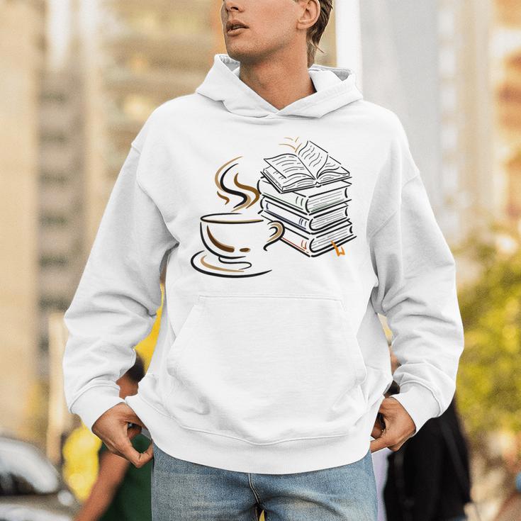 Coffee And Books Lover Bookworm Reading Library Fan Unisex Hoodie